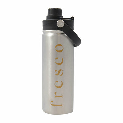 Fossil Bottle - 17 Oz Stainless steel vacuum insulated water bottle with coated & durable finish. Leak proof screw on lid. Keep drinks colder or hotter for longer (Ice cold water for 24 hours or piping hot for 12 hours) 