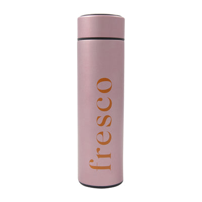 Blush Bottle - 17 Oz Stainless steel vacuum insulated water bottle with a tea infuser. Keep drinks colder or hotter for longer (Ice cold water for 24 hours or piping hot for 12 hours) 